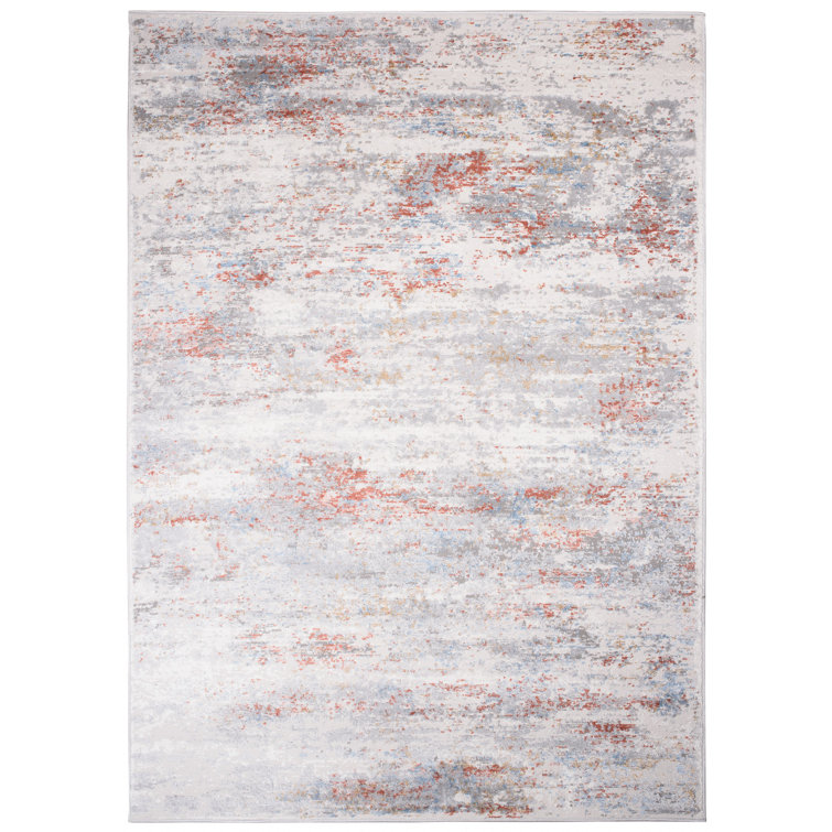 Borough Wharf Donnelsville Flatweave Grey/Beige Rug Wayfair.co.uk